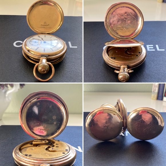 SOLD🚫Elgin Gold Keystone Hunter Case Pocket Watch - Picture 10 of 12